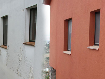 Fachadas monocapa y corcho proyectado Sabadell - Revestimiento de paredes