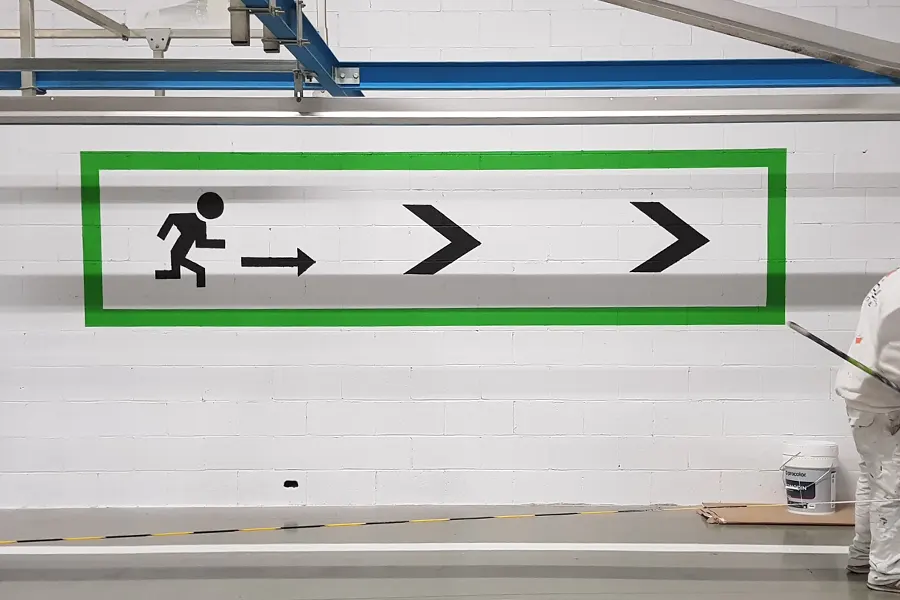 Señalización con pintura en Sabadell