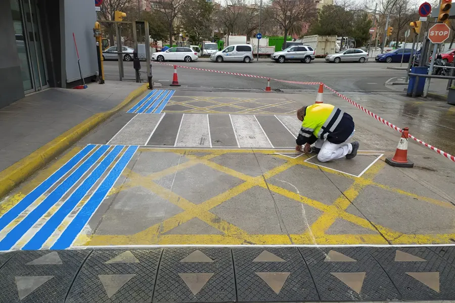 Señalización con pintura en Sant Joan Despí