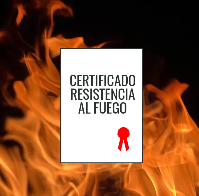 certificado resistencia al fuego
